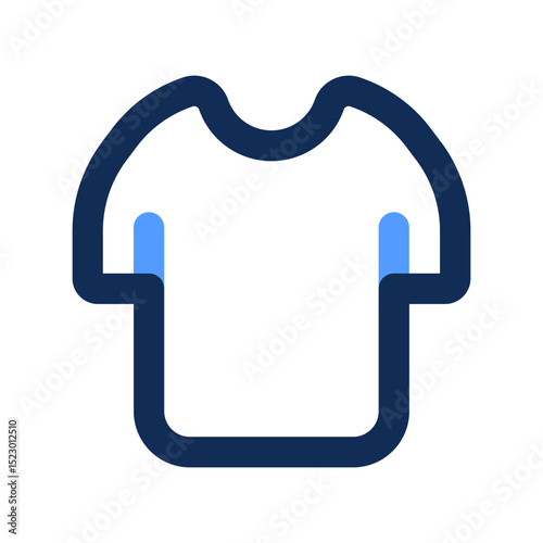 t shirt outline color icon