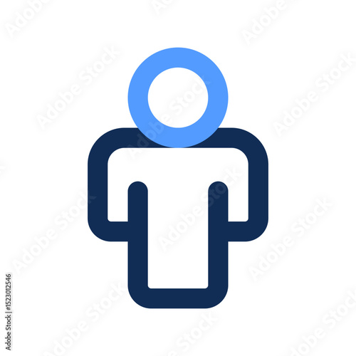 toilet outline color icon