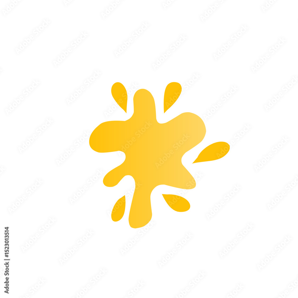 Obraz premium gold liquid splash illustration