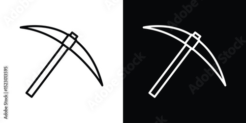 Pick axe icon Graphic vector set for ui design