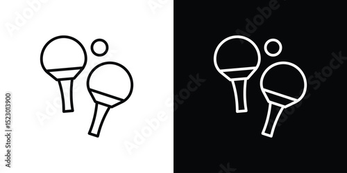 Ping pong icon Graphic vector set for ui design