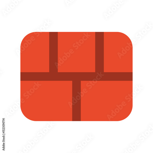 ai firewall flat icon