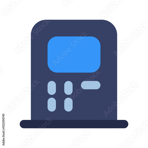 atm machine flat icon