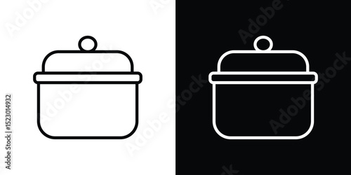 Pot icon Graphic vector set for ui design