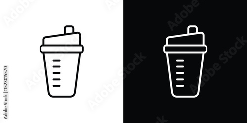 Protein shake icon Graphic vector set for ui design