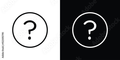 Question mark icon Graphic vector set for ui design