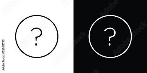Question icon Graphic vector set for ui design