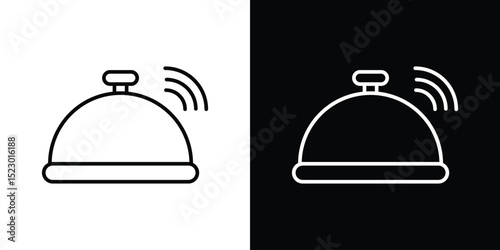 Reception bell icon Graphic vector set for ui design
