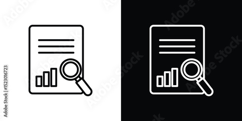 Research icon Graphic vector set for ui design