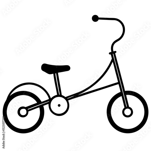 bicycle isolated on white background