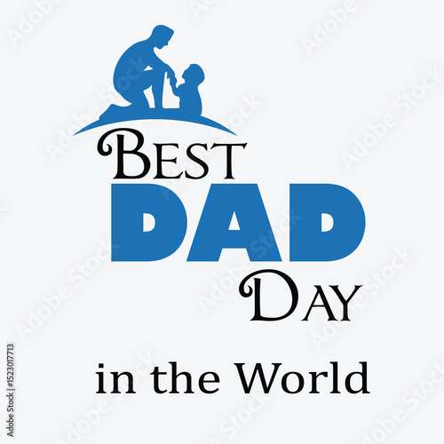 Father’s Day Greeting Card Design – Calligraphy, Typography, and Heart Symbol Graphic