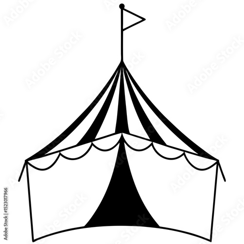 circus tent vector illustration