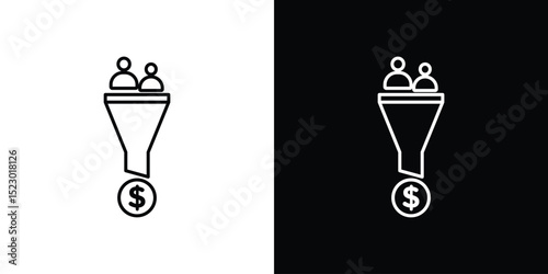 sales conversion icon Graphic vector set for ui design