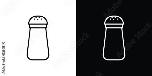 Salt and pepper shakers icon Graphic vector set for ui design