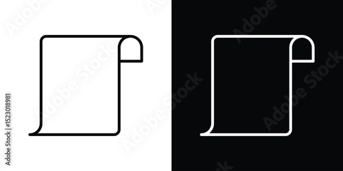 Scroll icon Graphic vector set for ui design