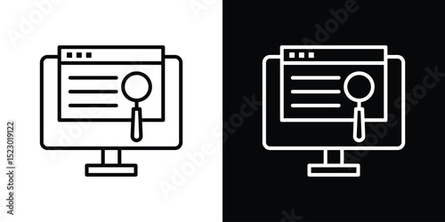 Search online icon Graphic vector set for ui design
