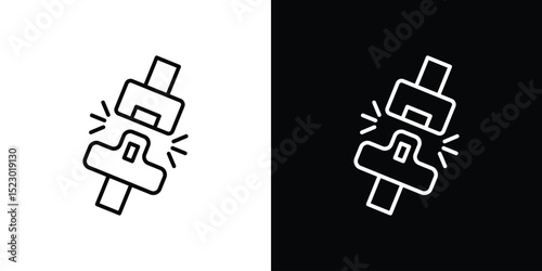 Seat Belt icon Graphic vector set for ui design