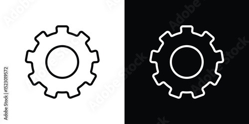Settings icon Graphic vector set for ui design