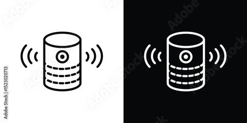 Smart speaker icon Graphic vector set for ui design