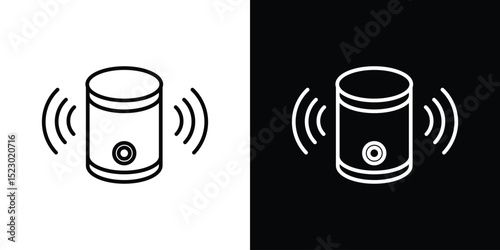 Smart speaker icon Graphic vector set for ui design