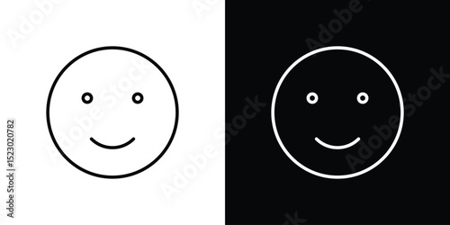 Smile icon Graphic vector set for ui design