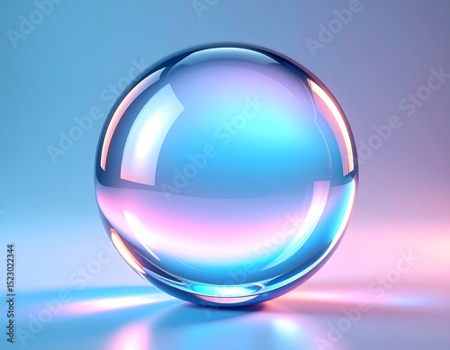 Glossy sphere on a gradient