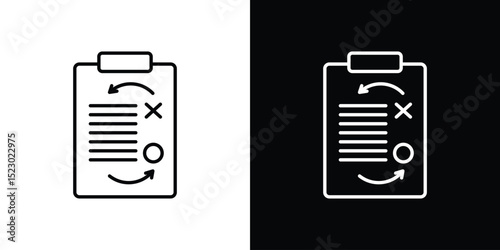 Tactics icon Graphic vector set for ui design
