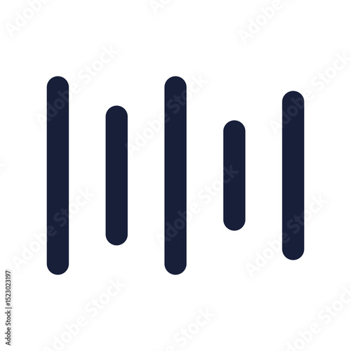 voice assistant flat line icon