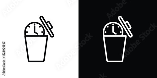 Time waste icon Graphic vector set for ui design