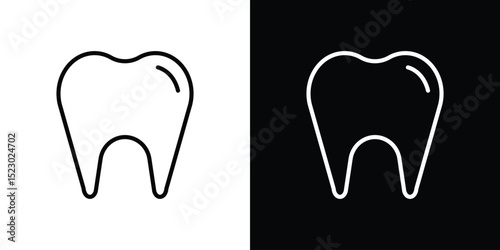 Tooth icon Graphic vector set for ui design