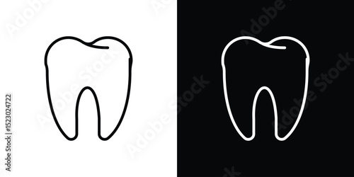 Tooth icon Graphic vector set for ui design