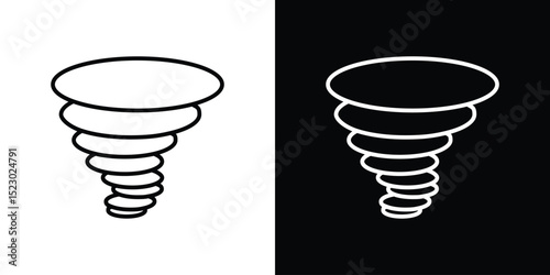 Tornado icon Graphic vector set for ui design