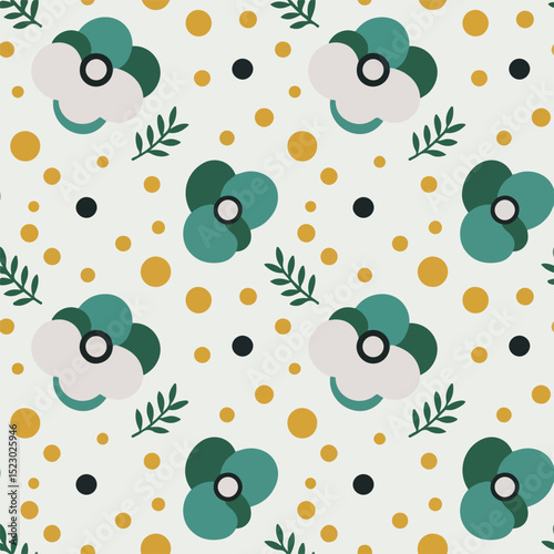 Abstract floral seamless pattern background.