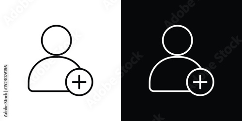User add icon Graphic vector set for ui design