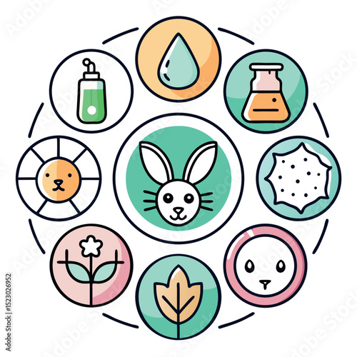 Clean and Modern Vector Icons for Product Labeling and Packaging Design