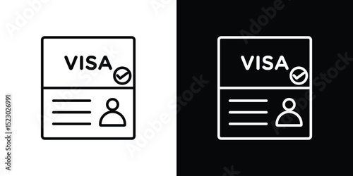 Visa icon Graphic vector set for ui design