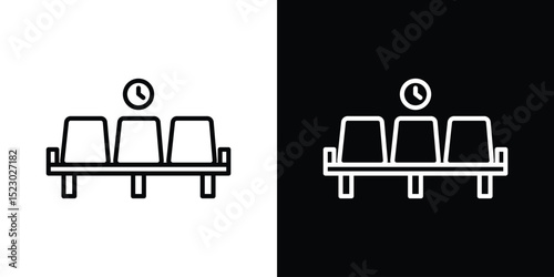 Waiting Room icon Graphic vector set for ui design