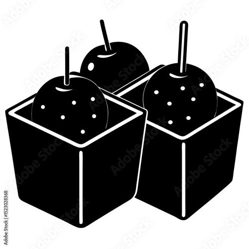 Fruit in ice cubes or popsicle form