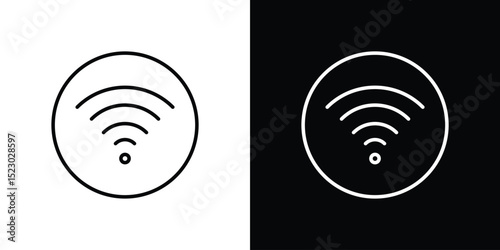 Wifi icon Graphic vector set for ui design