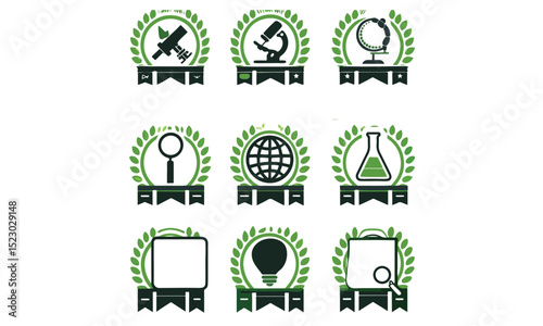 biological icon vector 