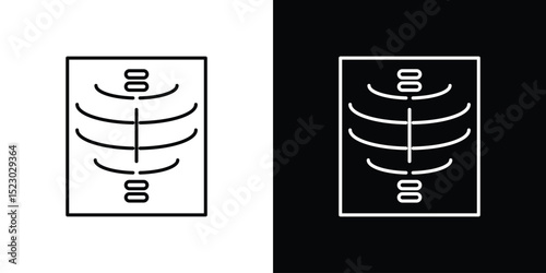 X-ray scan icon Graphic vector set for ui design