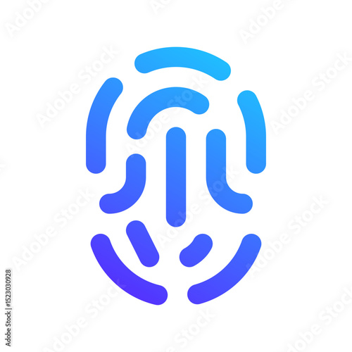 fingerprint gradient icon