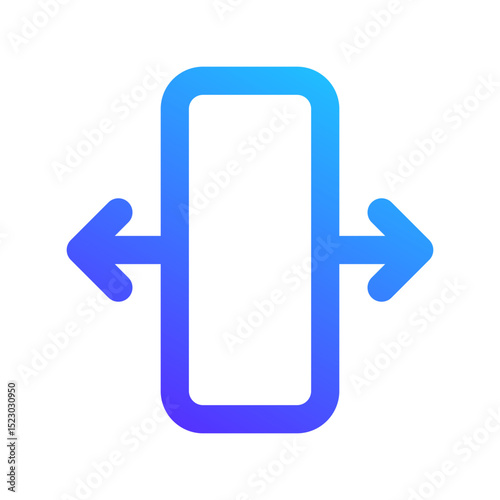 horizontal expand ai gradient icon