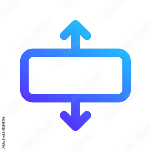 vertical expand ai gradient icon