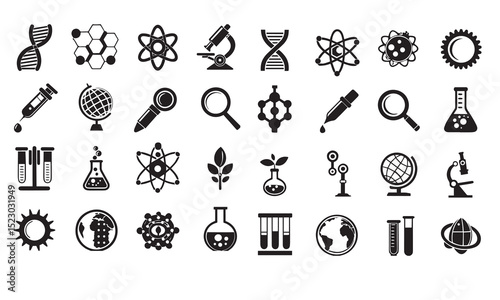 biological icon vector 