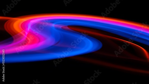 Abstract Swirling Light Trails Vibrant Hues and Dynamic Energy