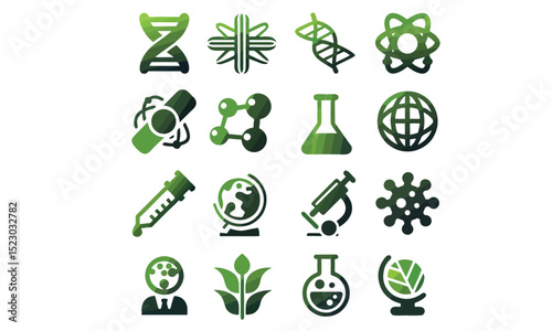 biological icon vector 