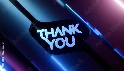 Creative display of gratitude with bright neon lights and bold words