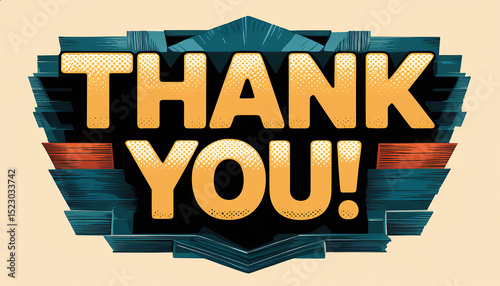 Creative thank you message expresses vibrant appreciation!