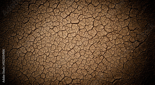 Arid Earth Abstract Background With Cracked Soil Surface Texture